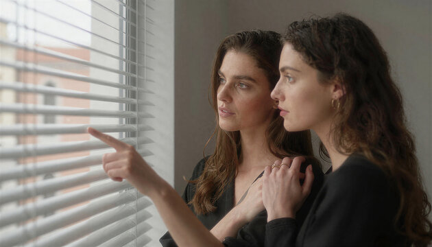 Confidants at the Window