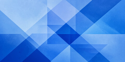 Obraz premium Abstract geometric blue background with dark and light overlapping triangles geometric shapes triangles pattern polygonal design modern texture digital art graphic design backdrop