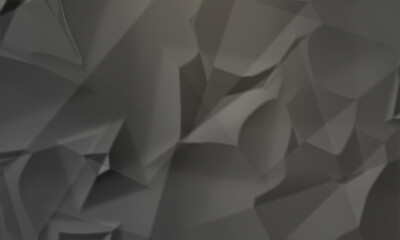 Obraz premium A seamless pattern abstract geometric background with dark grey crumpled paper texture