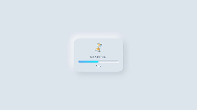 Loading Please Wait Video Motion Graphic