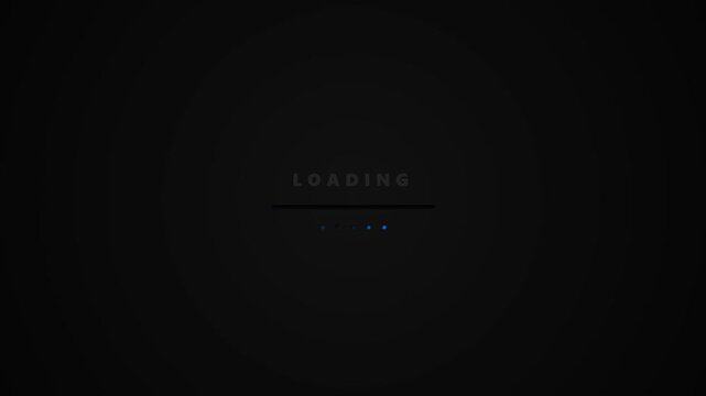Loading Please Wait Video Motion Graphic