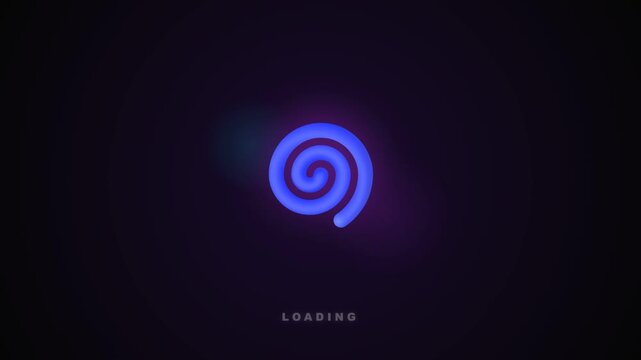 Loading Please Wait Video Motion Graphic