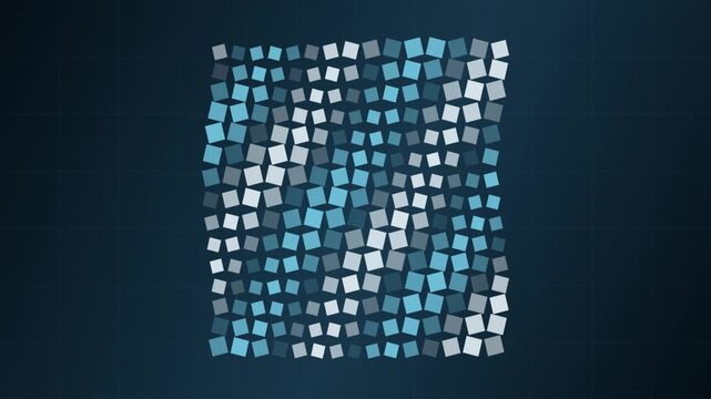 Animated Financial Correlation Matrix Radial Pulse Data Visualization