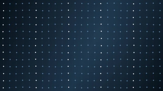 Abstract Crystal Lattice Grid Animation Geometric Data Flow