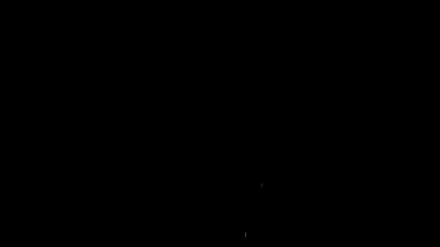 Cartoon White Liquid Splatter Flying Animated Visual Effect