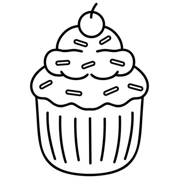 cupcake with cherry