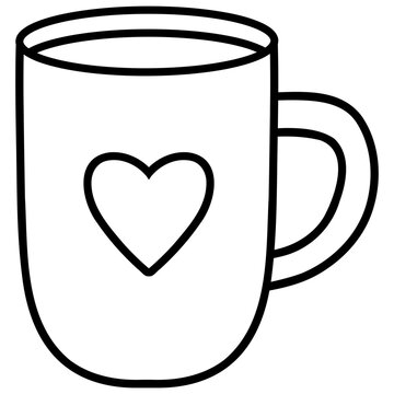 cup with heart icon
