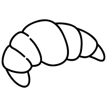 vector illustration of croissant food