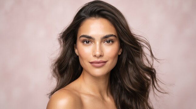 Woman with brown hair