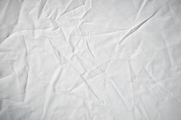 Fototapeta premium White textured background, smooth wrinkled white fabric , background backdrop