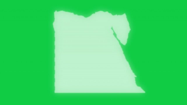 Egypt VHS old screen effect map pop animation green background