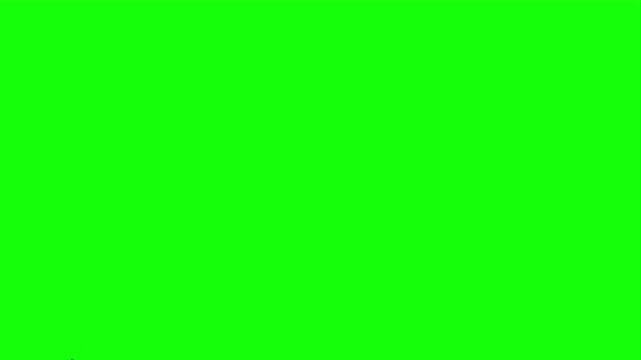 Colorful Confetti Explosion Falling on Green Screen Background render 3d