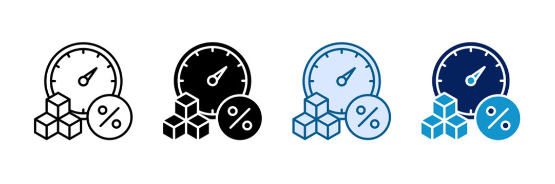 Resource Utilization Icon Set Multiple Style Collection