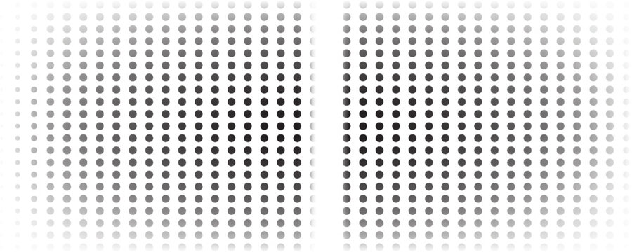 Abstract halftone dotted background. Black polka dot pattern vector. Halftone texture with dots print. Black and White victor illustration eps 10