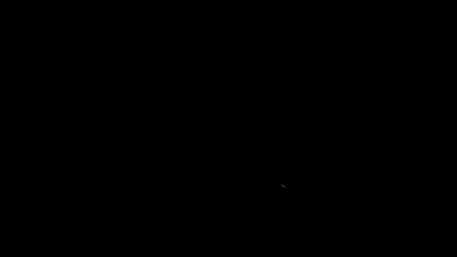 Cartoon White Ink Blob Splashing Into Multiple Directions