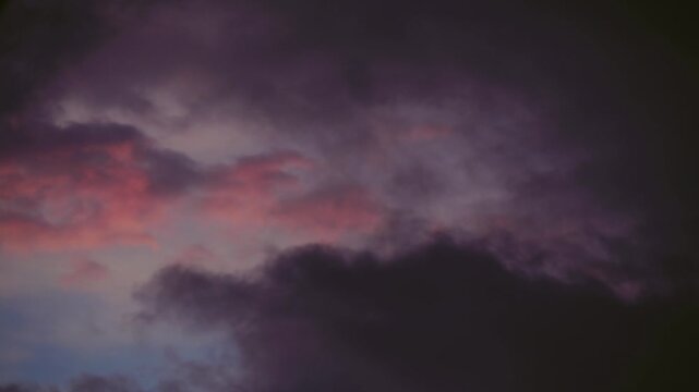 Tokyo, Japan - September 9, 2026: Fast Moving clouds on Morning Sky at dawn
