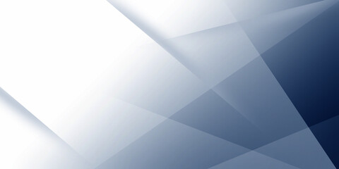 Fototapeta premium Abstract White and Blue Geometric Layered Background