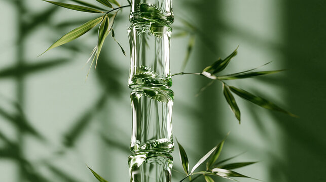 green bamboo leaves