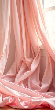 Silk ribbons intertwine, a flowing cascade of muted pastels, echoing gentle sighs of color,  flowing,  pastel
