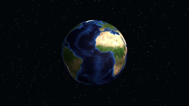 Earth Zoom Animation Focusing on Bonn Germany with Geographic Coordinates