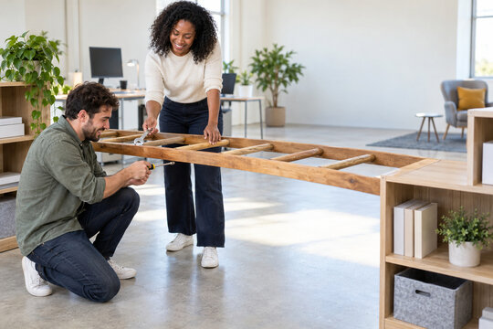 Employee Installing a Missing Career-Ladder Rung