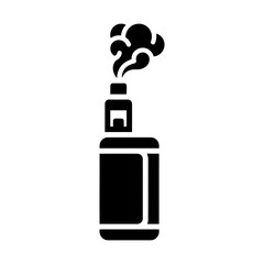 Obraz premium electronic cigarette glyph icon