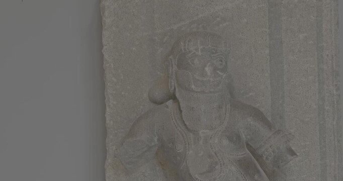 Close up View On Ancient Statue of Jaianism Godness Ungraded C LOG 2. one of most popular Yaksha-Yakshini pairs in the Jain pantheon. Guiarat, 10-11th Century Ce