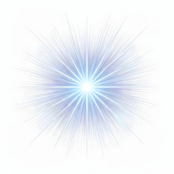 Abstract light burst with digital code and geometric shapes