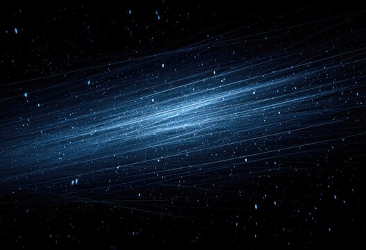 Abstract cosmic streaks of light against a deep space backdrop