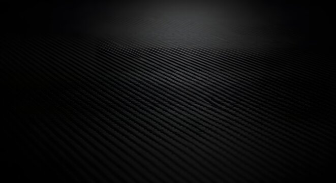 Dark Carbon Fiber Texture Background with Subtle Lighting and Depth