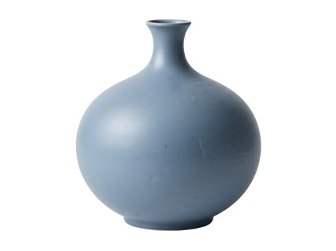 Empty light blue ceramic vase with round shape modern decor home decor decorative vase interior decor table centerpiece home accessory interior design kitchen deco as isolated object