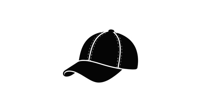 Vector illustration of baseball cap icon on a transparent background