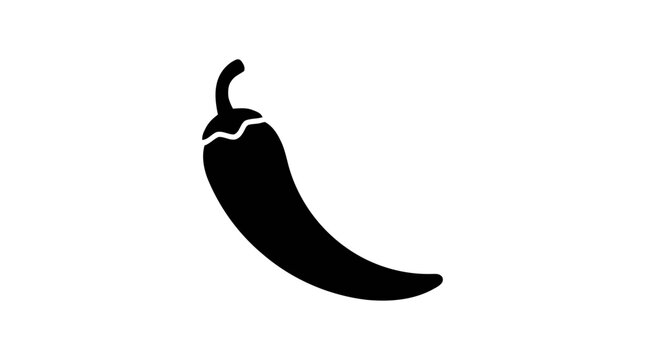 Vector illustration of chili pepper on a transparent background