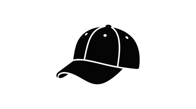 Vector illustration of baseball cap icon on a transparent background
