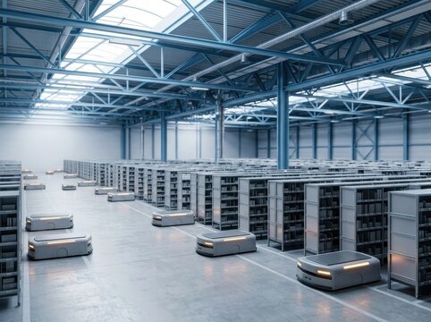 Automated Robots Transporting Storage Pods