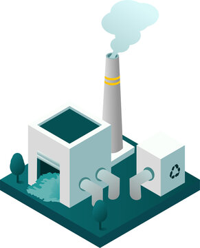Go Green and Sustainable Living Concept. Sustainability and Green Technology for a Better Future. Biomass Energy Plant for Sustainable Power Generation