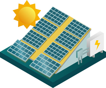 Go Green and Sustainable Living Concept. Sustainability and Green Technology for a Better Future. Solar Panel Array for Renewable Energy Production