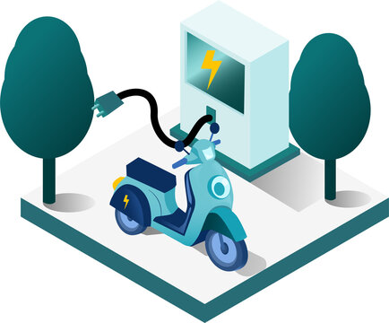 Go Green and Sustainable Living Concept. Sustainability and Green Technology for a Better Future. Electric Vehicle Charging Station for Clean Transportation