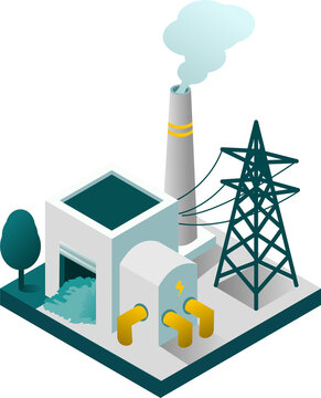 Go Green and Sustainable Living Concept. Sustainability and Green Technology for a Better Future. Waste to Energy Facility for Sustainable Power Generation