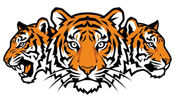 tiger head vector