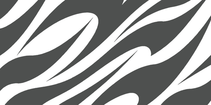 Abstract Black and White Zebra Stripe Pattern Background