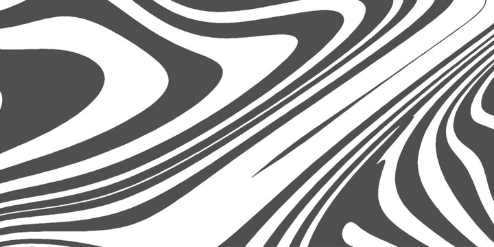 Abstract Black and White Liquid Marble Swirl Texture Background