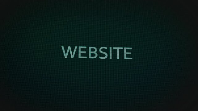Website word text typing animation on a computer screen in After Effects. Motion graphics highlight online presence, domains, and modern digital communication concepts.