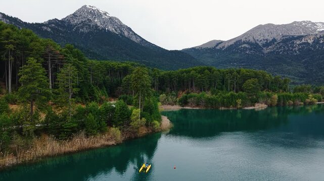 Doxa Lake and Pedal Boat, Feneos, Greece