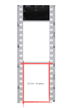 film strip isolated on white background.