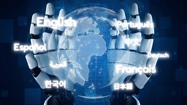 Global communication with multiple languages, digital translation tools, multilingual technology, cross-cultural communication, and virtual language learning environments. Muxer