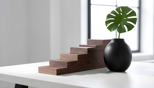 Leadership and advancement concept with minimalist luxury styling
