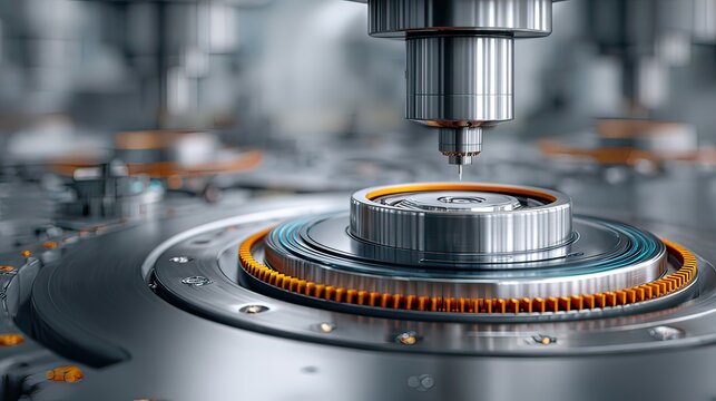 Advanced Machinery with Precision Tools for Engineering and Manufacturing in a High-Tech Industrial Environment