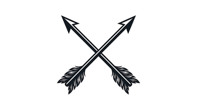 Two crossed arrows pointing in opposite directions