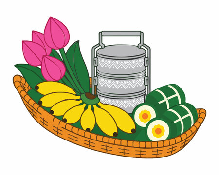 Pchum Ben Day-Chan Srak Vector 05